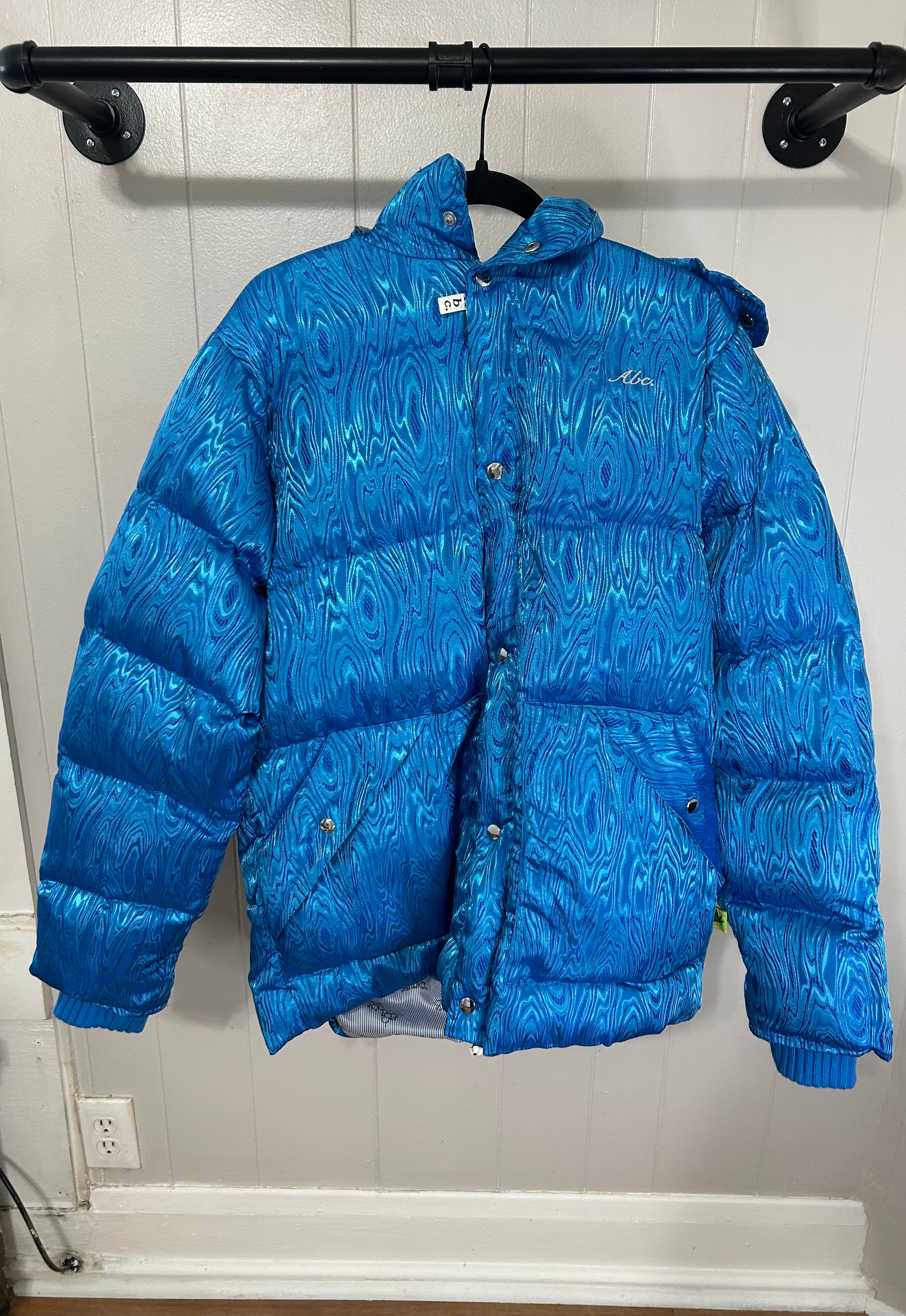 Abc. Moire Puffer Coat ‘Blue’