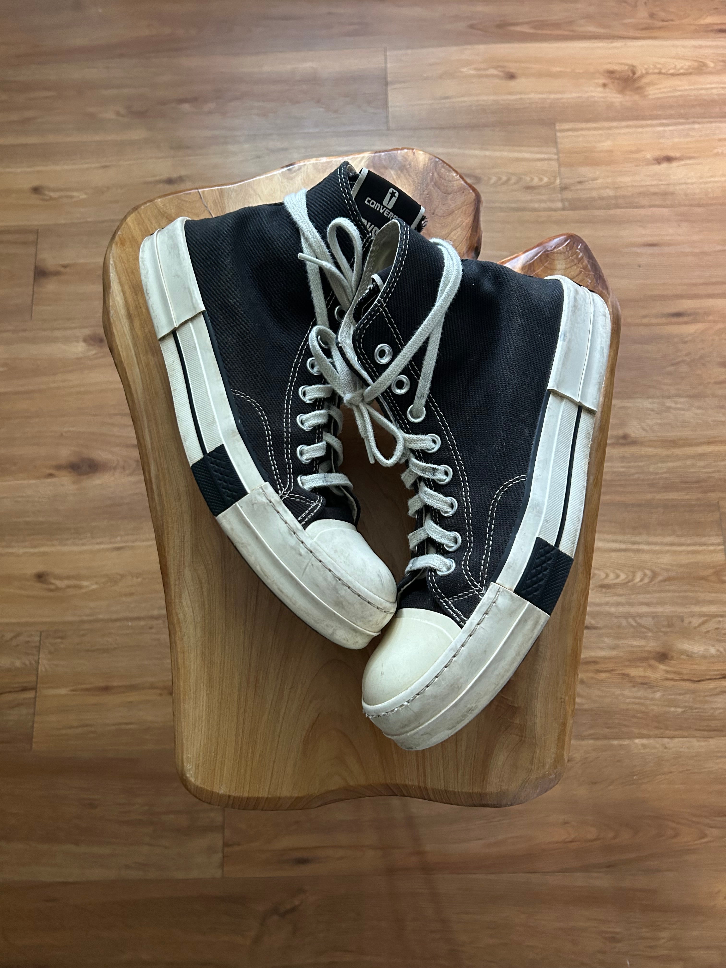 Rick Owens x DRKSHDW DRKSTAR Chuck 70 High 'Black'