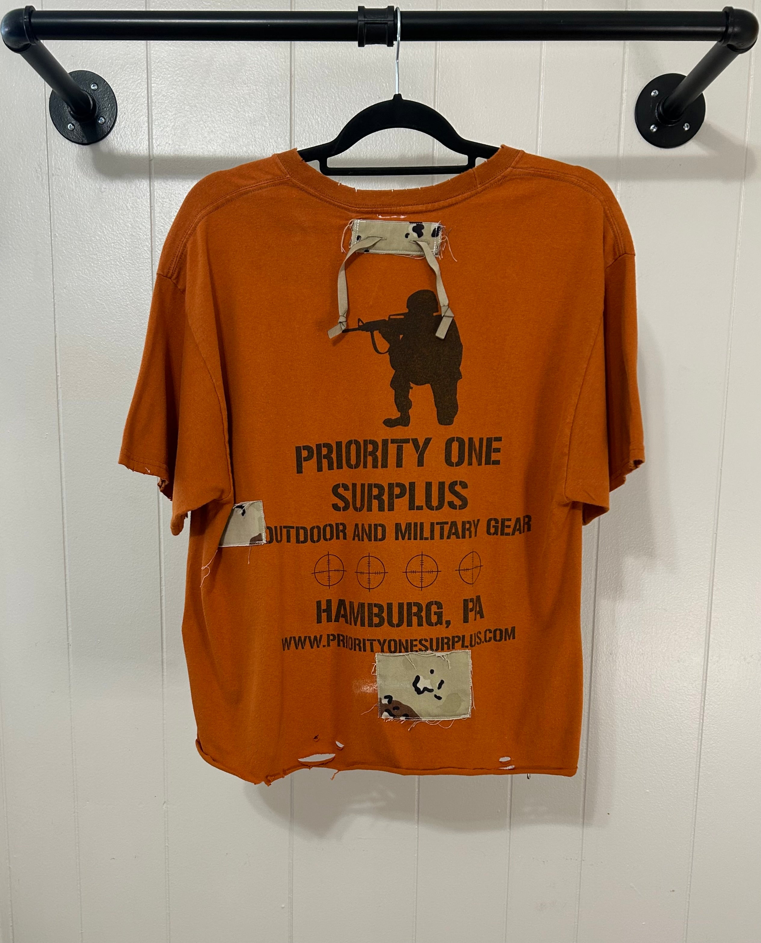 Mill 13 Target Patchwork T-shirt ‘Orange’