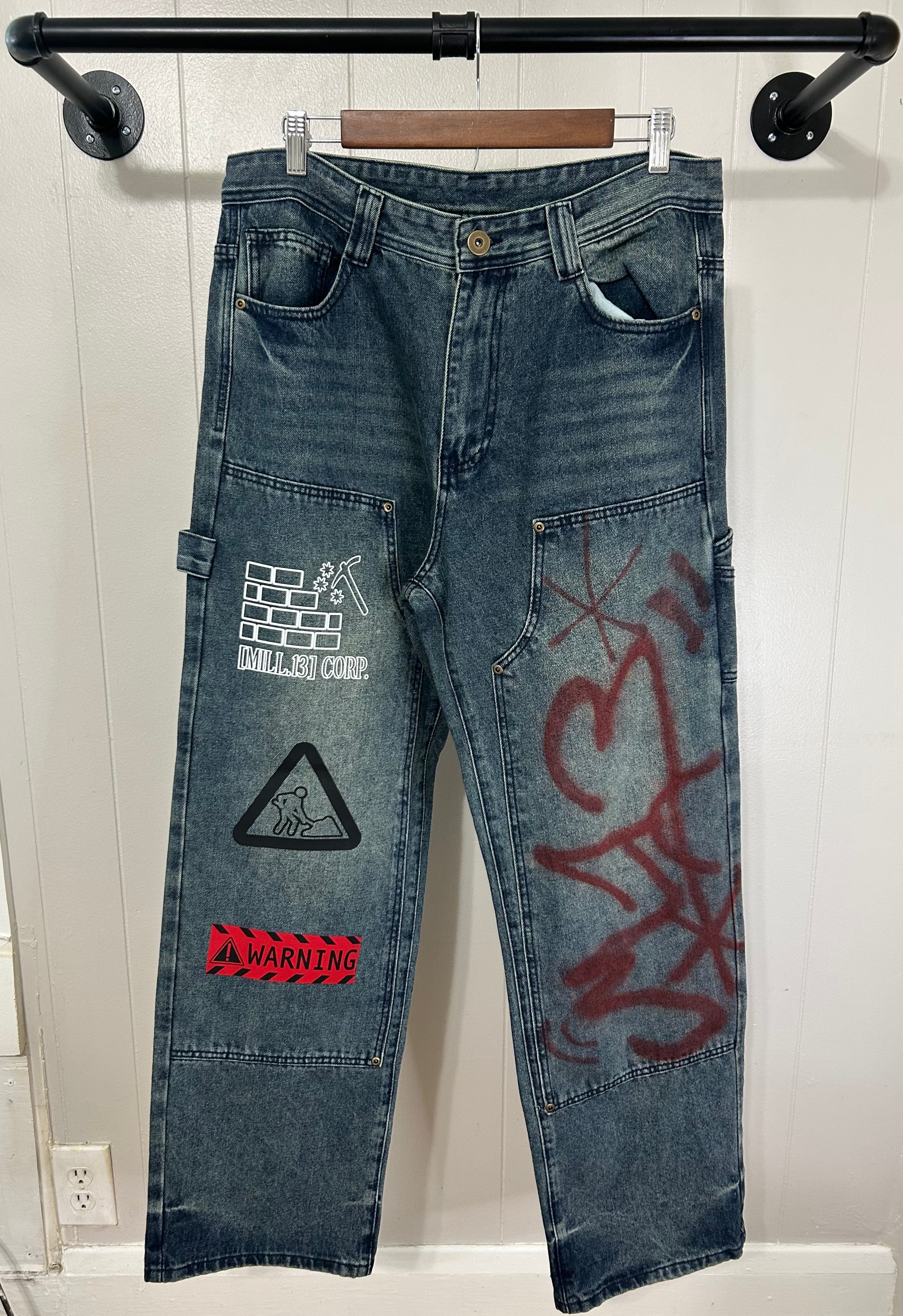 Mill 13 Graffiti Pants ‘Red’