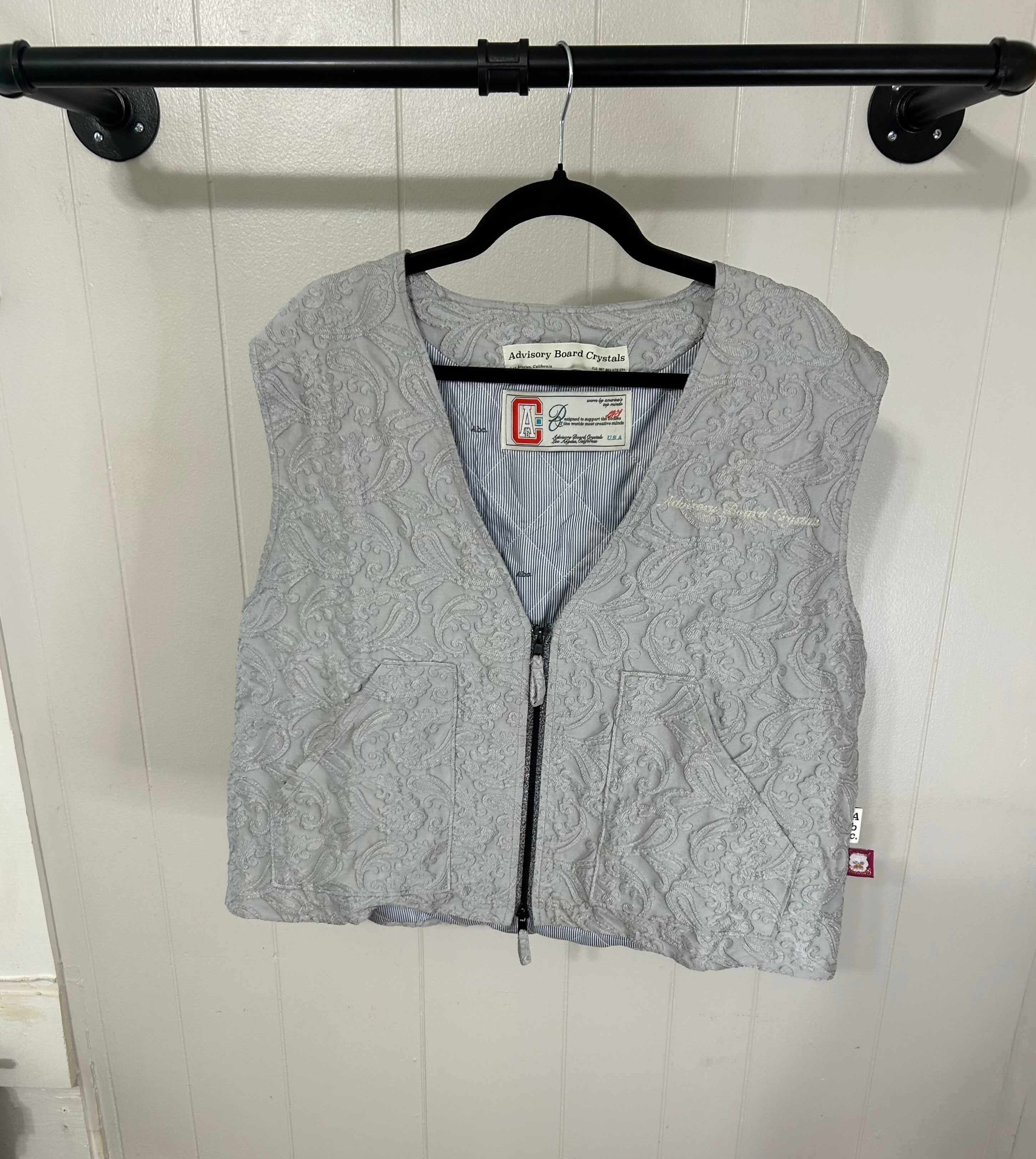 Abc. Art History Jacquard Vest ‘Silver’