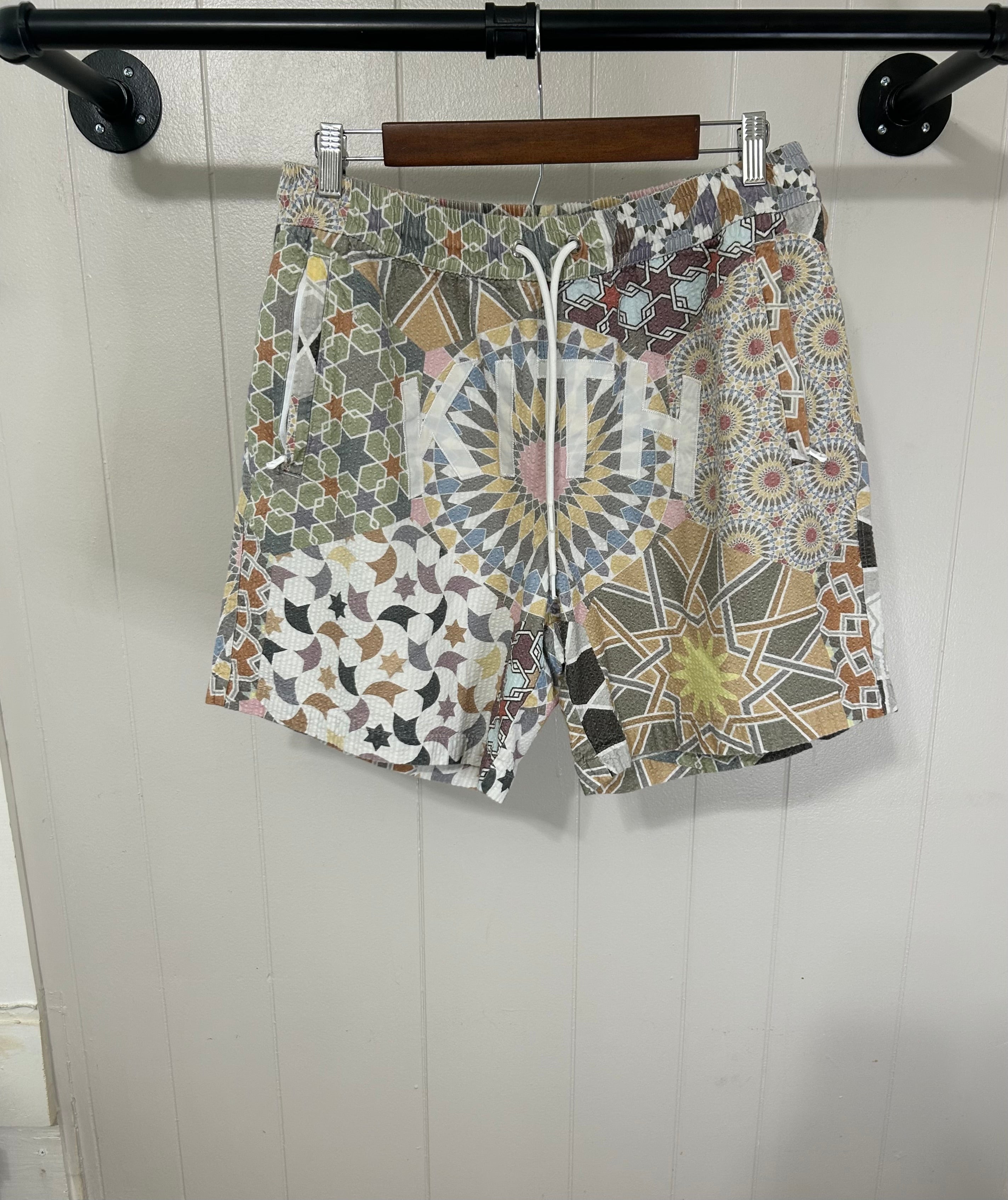 Kith Moroccan Tile Print Seersucker Shorts