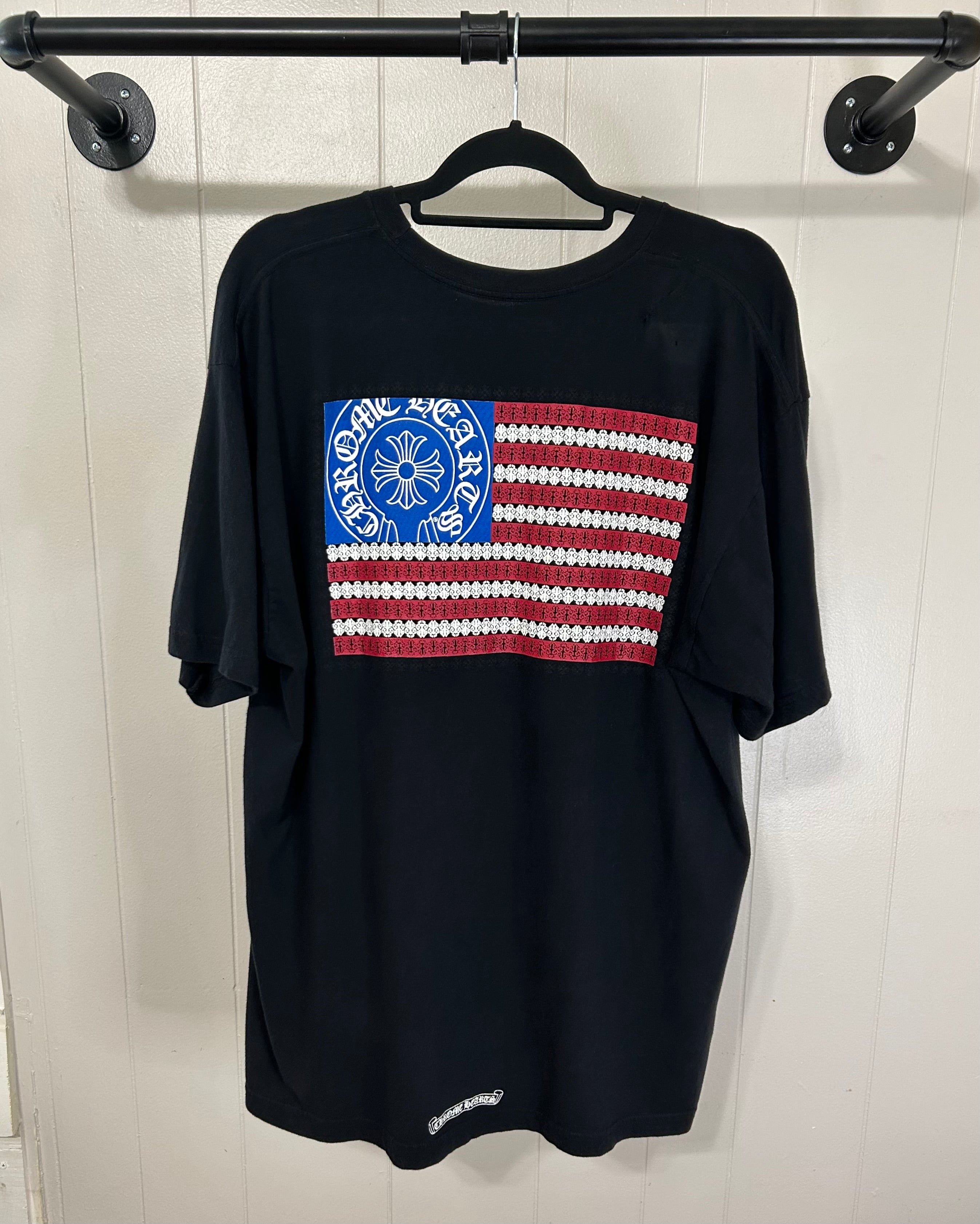 Chrome Hearts American Flag Dagger T-shirt