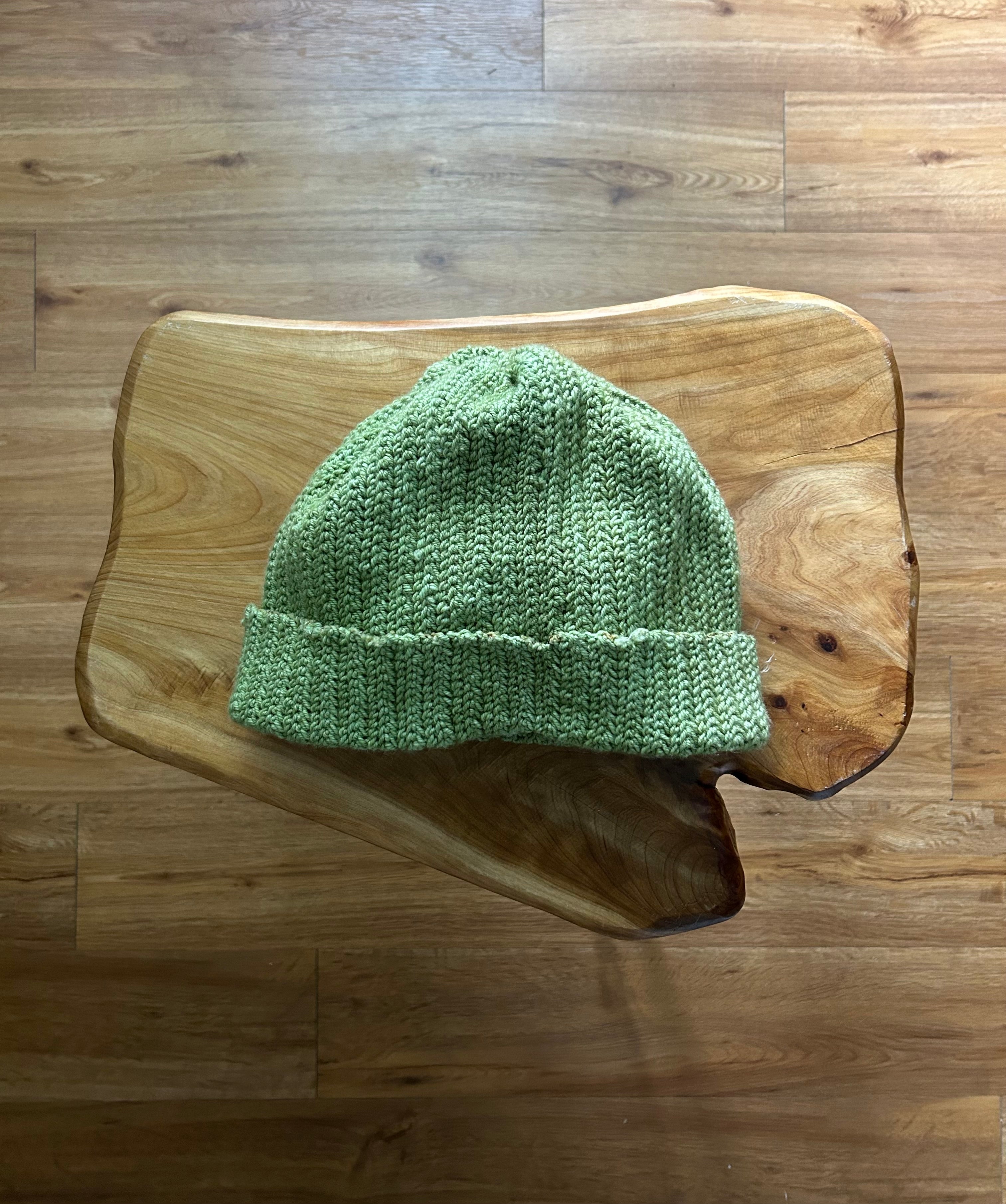 Knotchee Burn Distressed Cargo Beanie ‘Sage’