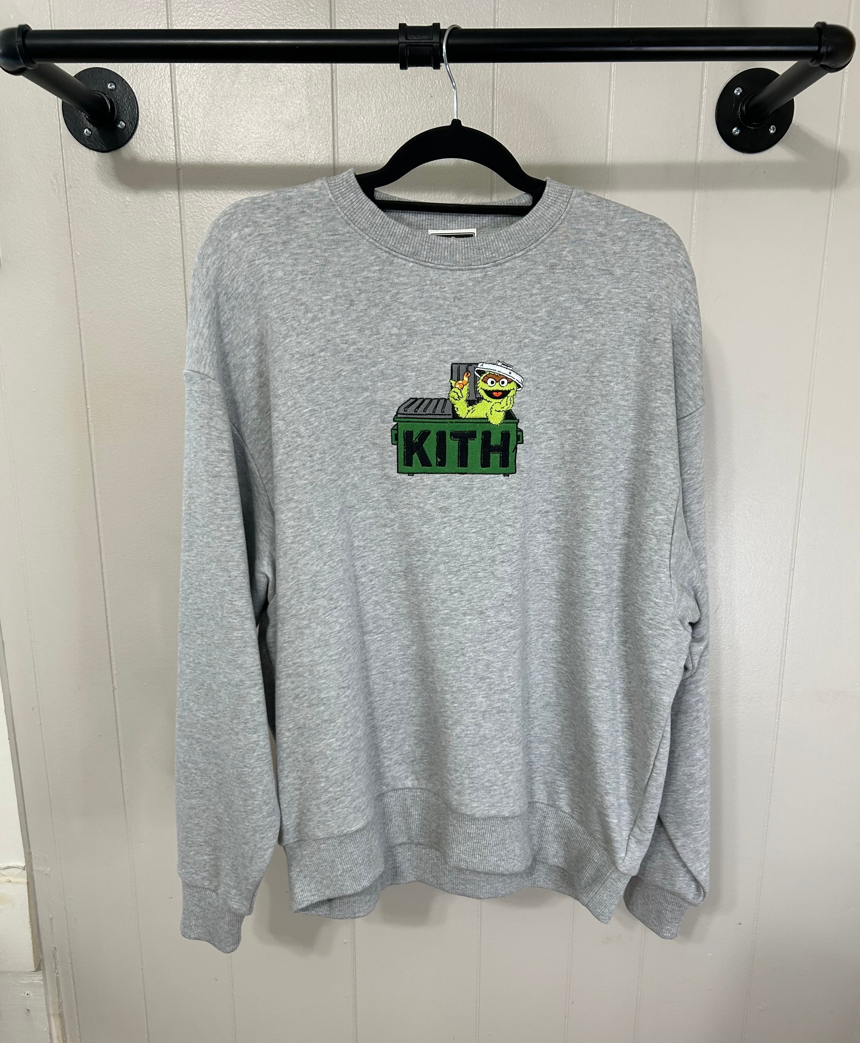 Kith x Sesame Street Oscar The Grouch Nelson Crewneck