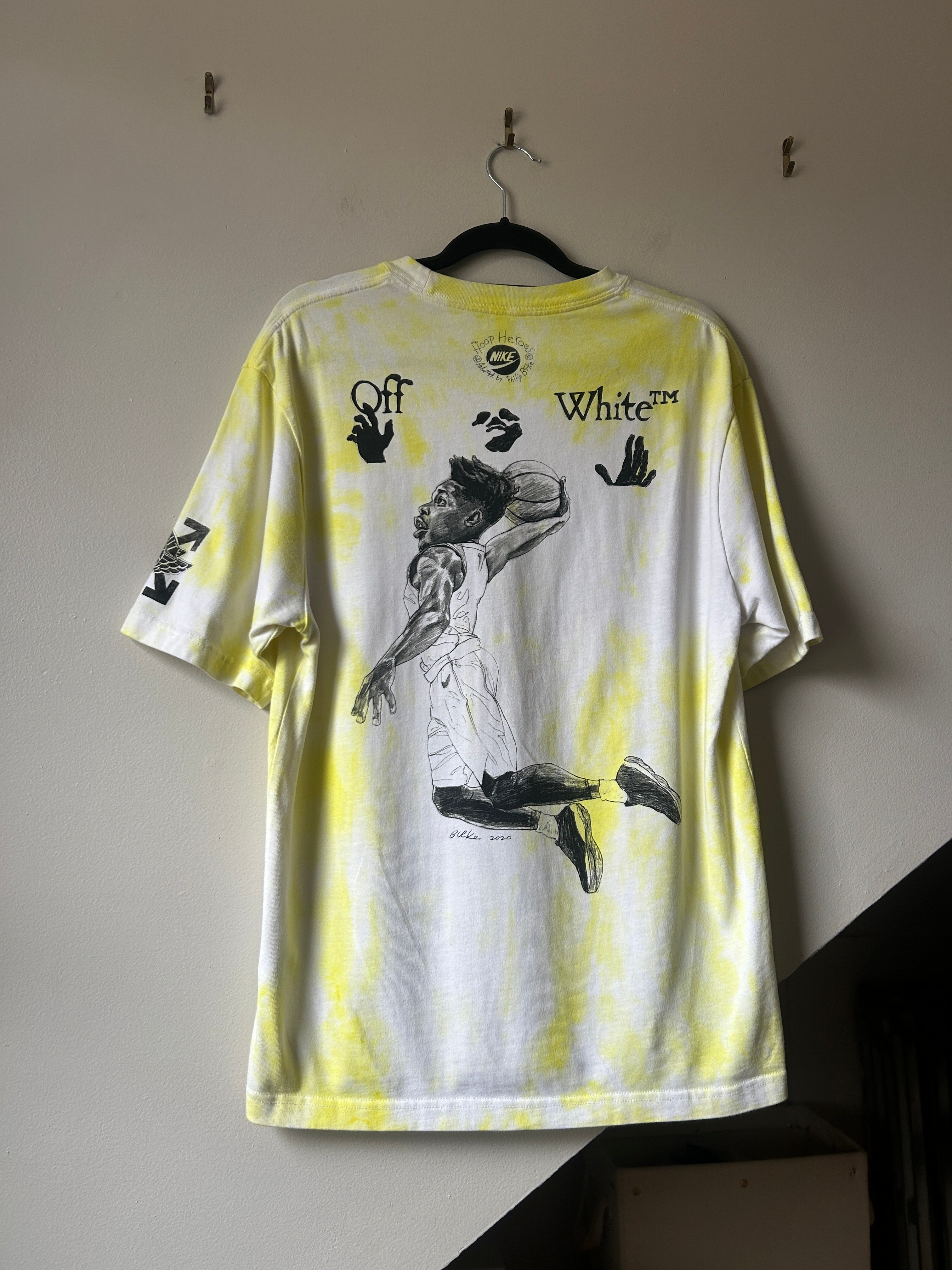 Off - White x Jordan T-Shirt Yellow