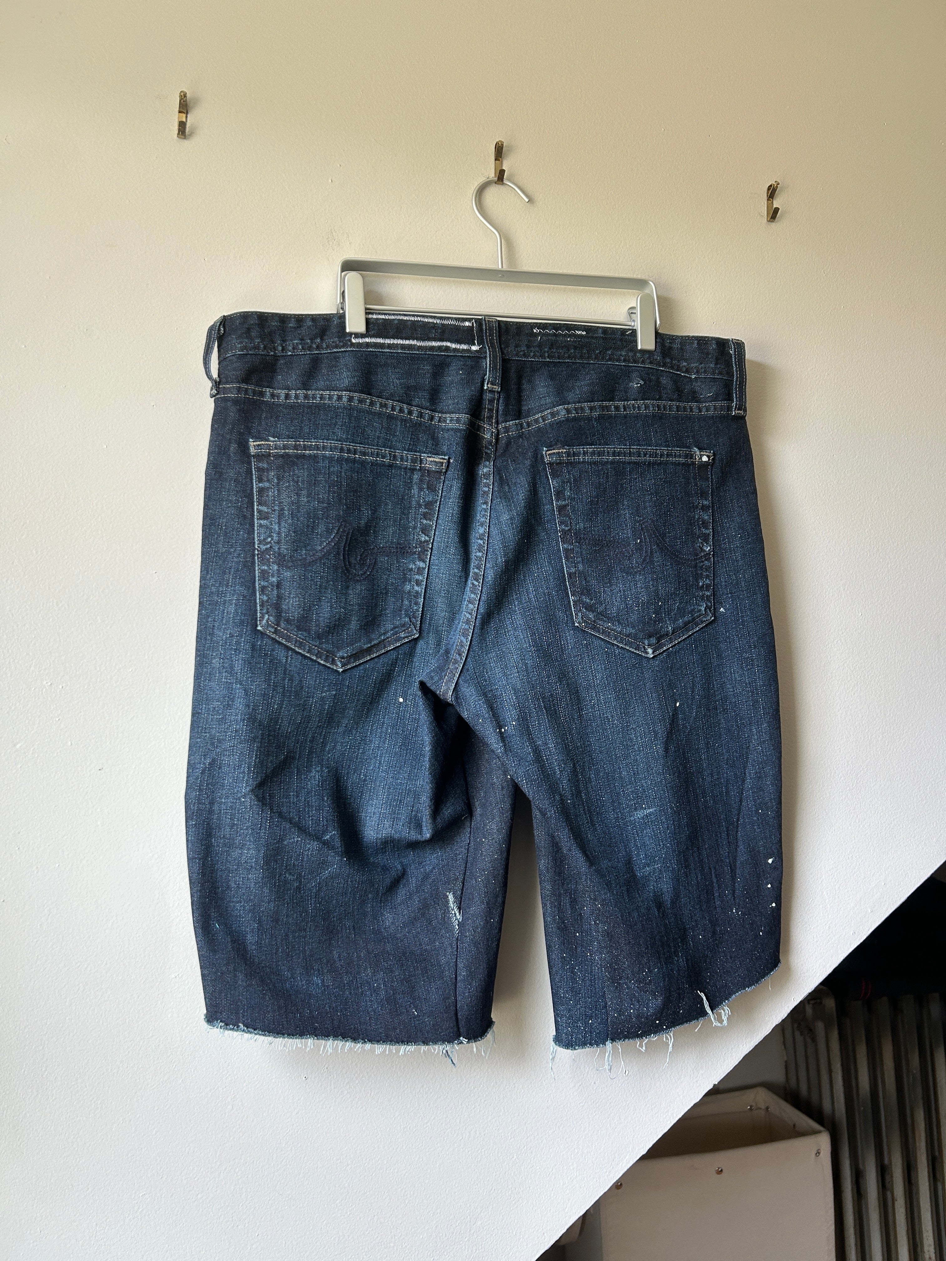 Patina Japanese Deca-Denim Paint Splatter Jorts