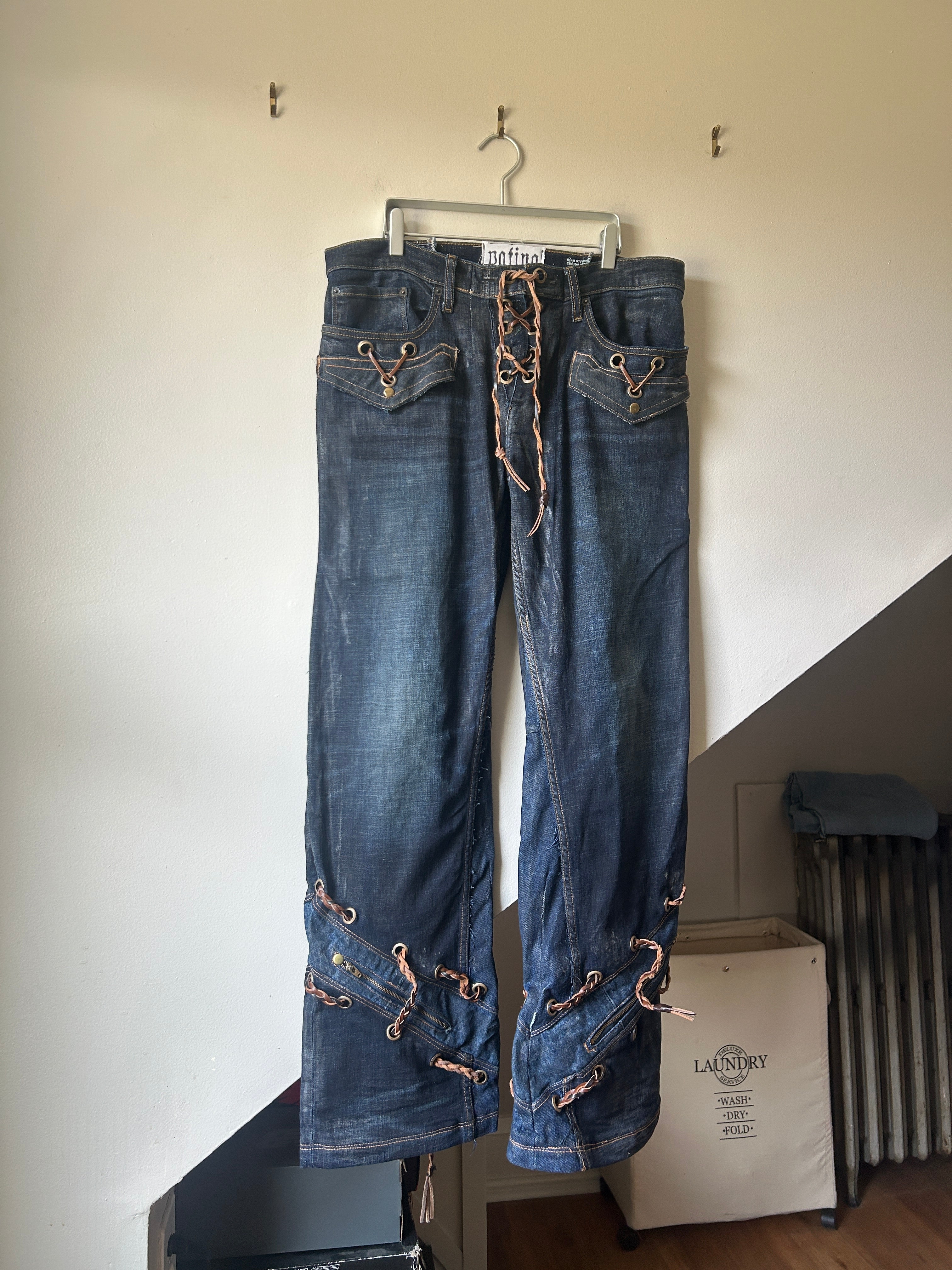 Patina Grommet and Lace Jeans