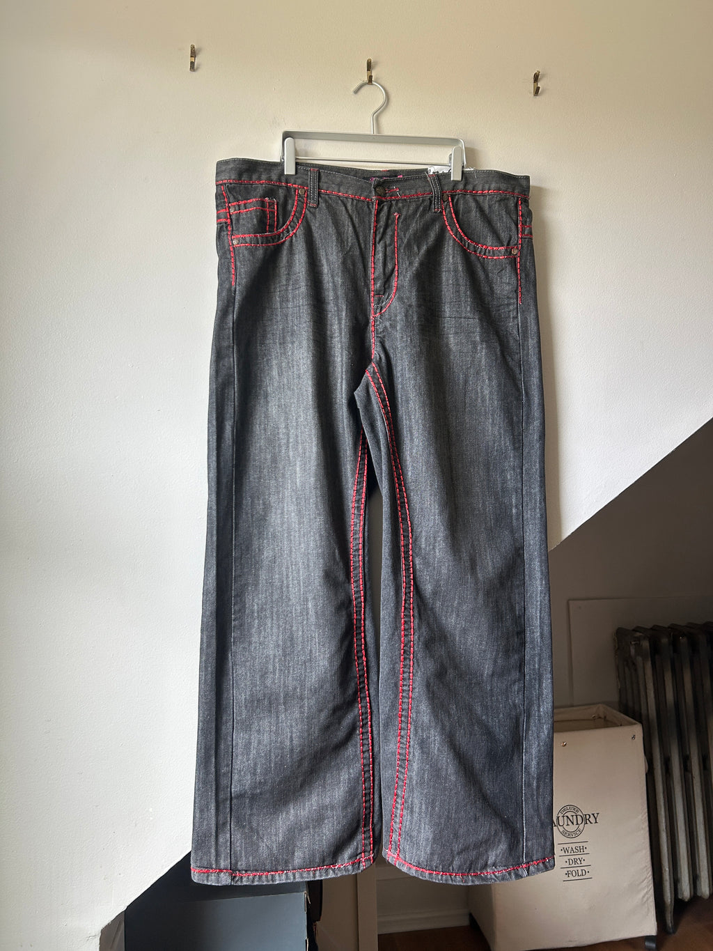 Patina Cinereous Big Stitch Jeans