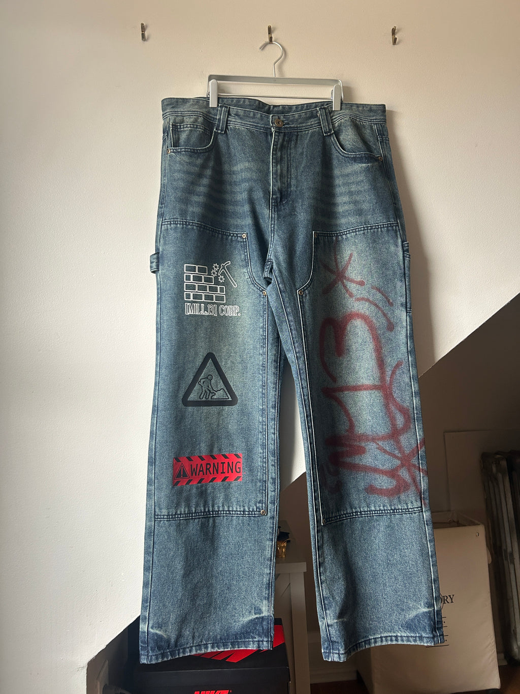 Mill 13 Graffiti Pants ‘Red’