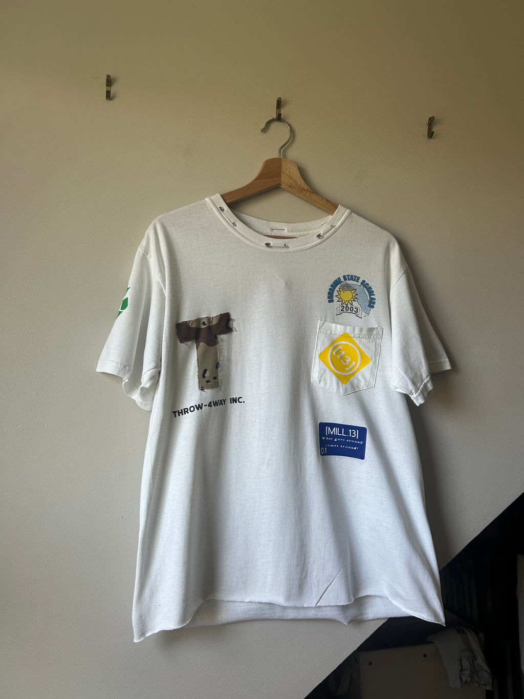 THROW4WAY x Mill 13 Patchwork T-shirt