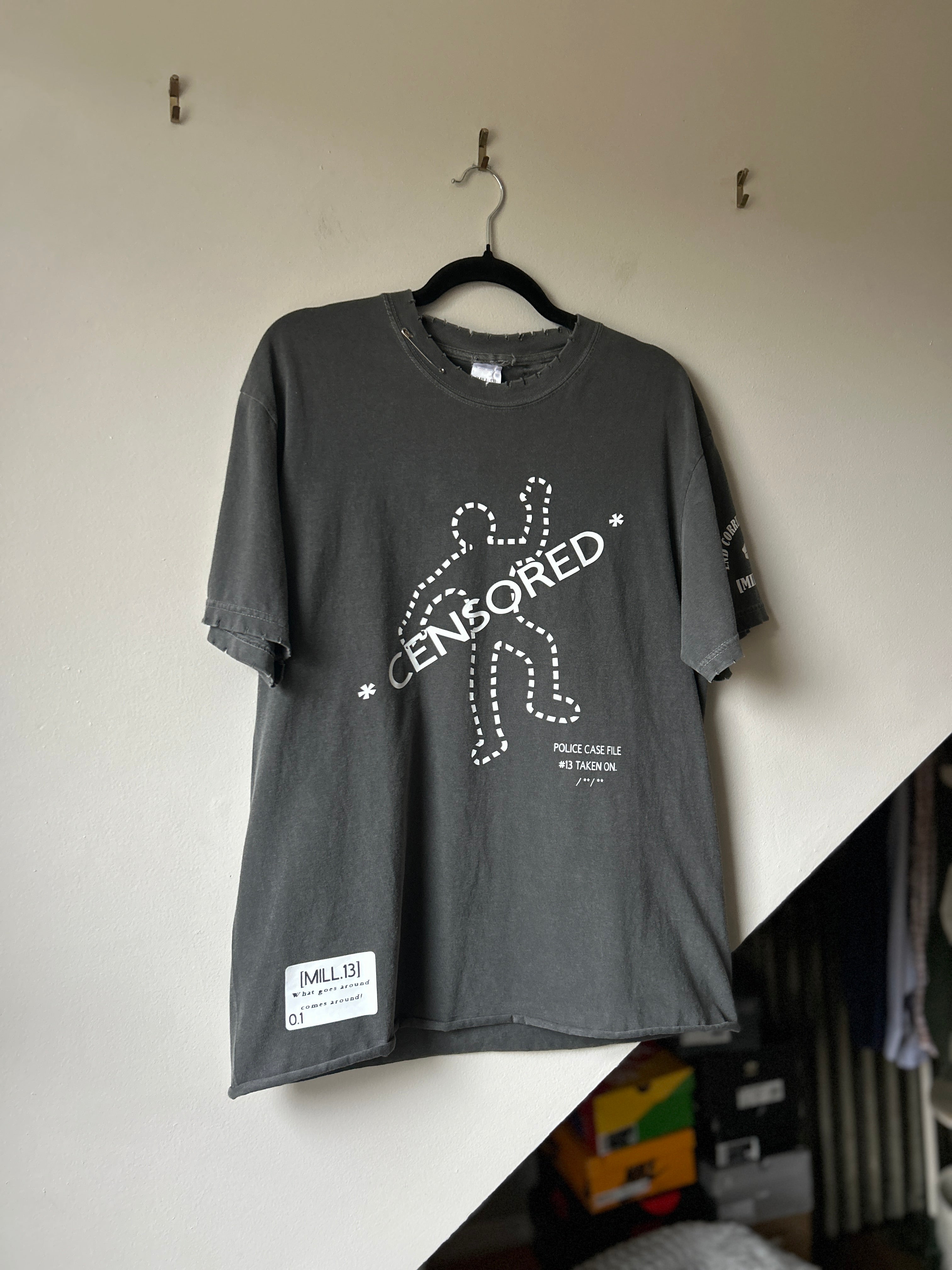 Mill 13 Redacted Censored T-Shirt